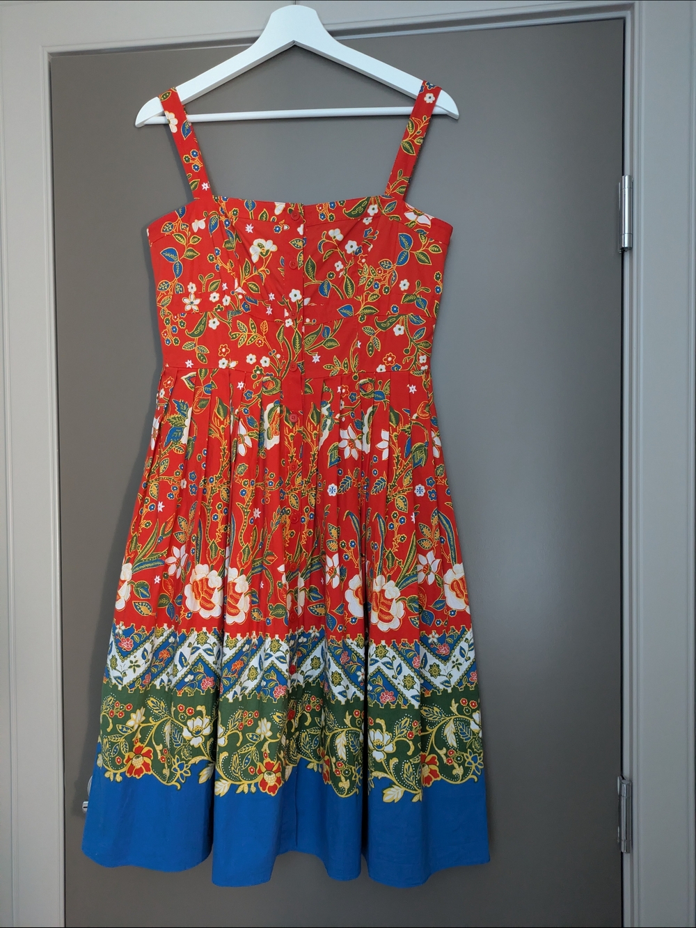 Tory Burch Size 4 Floral Sundress Summer dress Cotton
